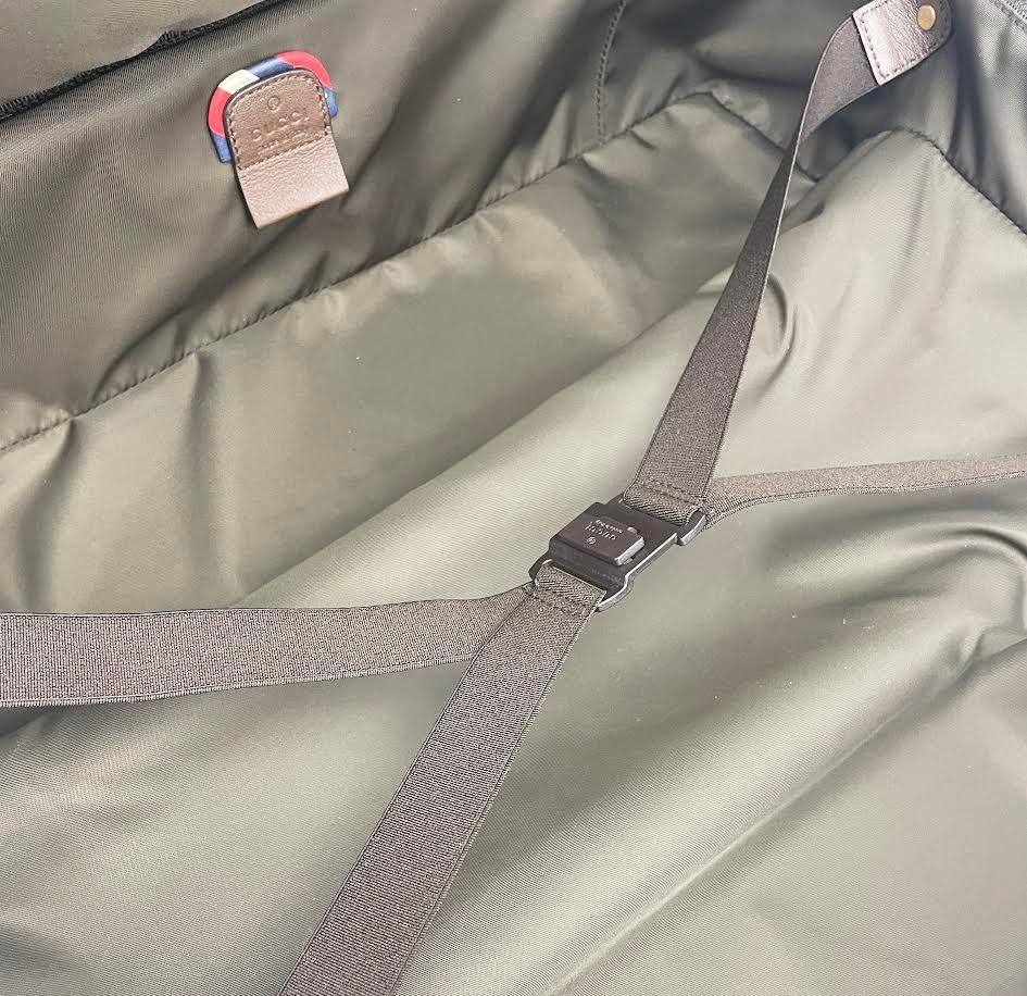 GUCCI GG Supreme Carry-On Suitcase- Travel Patches