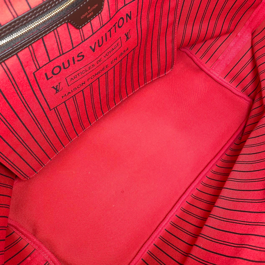 LOUIS VUITTON Neverfull Damier Ebene with Pouch