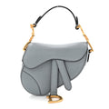 Christian Dior Goatskin Micro Saddle Bag Cloud Blue