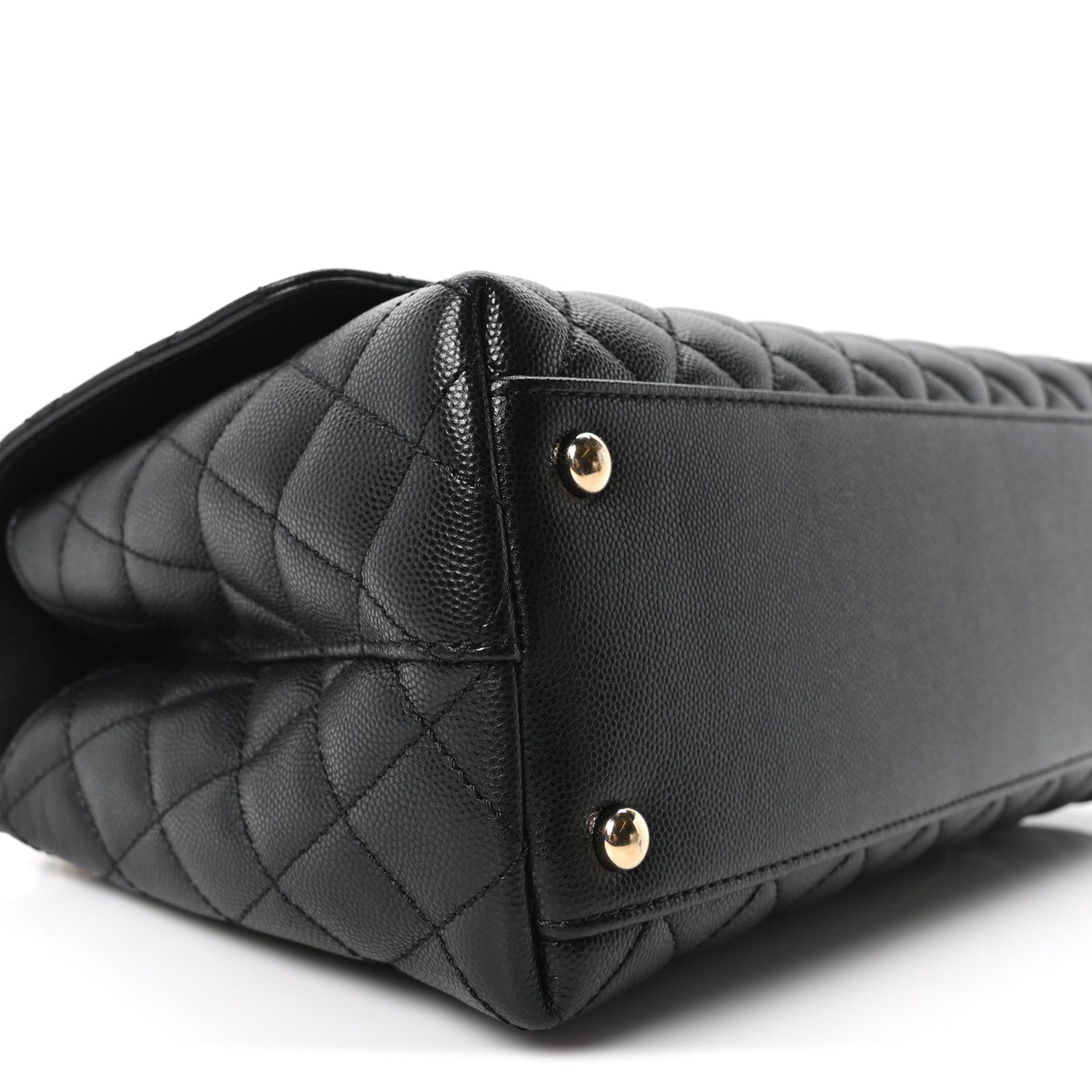 Chanel Caviar Quilted Small Coco Handle Flap Black
