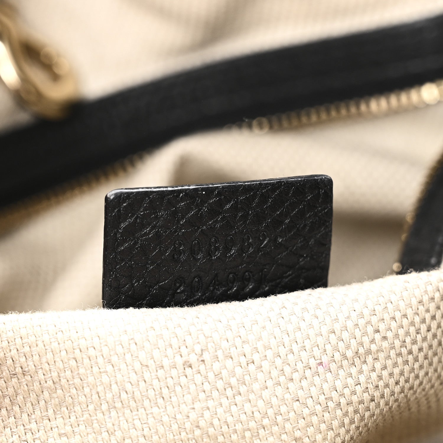 Gucci Pebbled Calfskin Medium Soho Chain Shoulder Bag Black