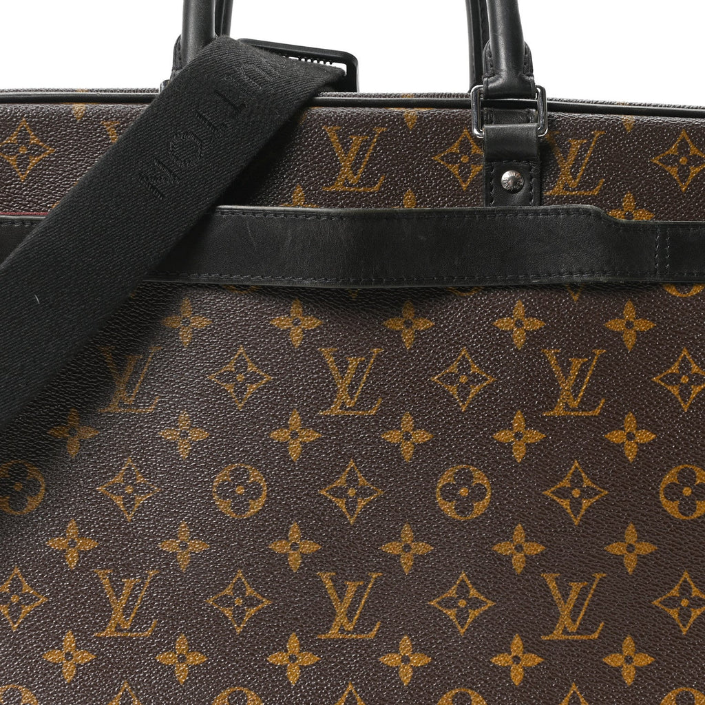 Louis Vuitton Monogram Macassar Porte-Documents Voyage GM