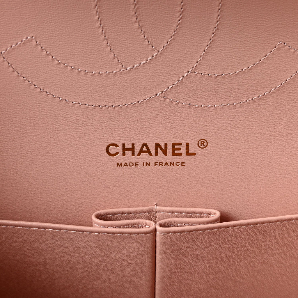Chanel Caviar Quilted Jumbo Double Flap Light Pink