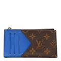 Louis Vuitton Monogram Calfskin Coin Card Holder Indigo Blue