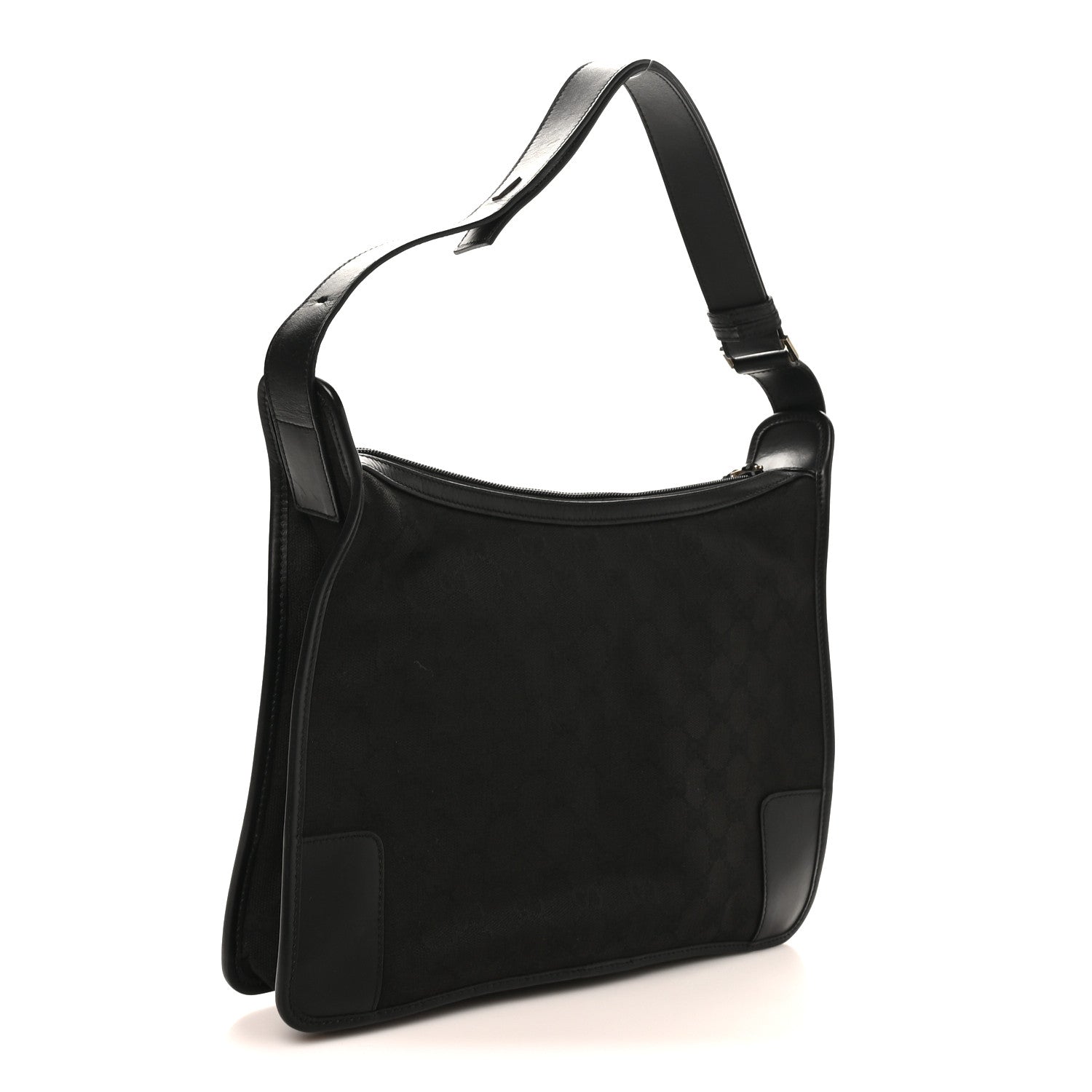 Gucci Monogram Shoulder Bag  Black