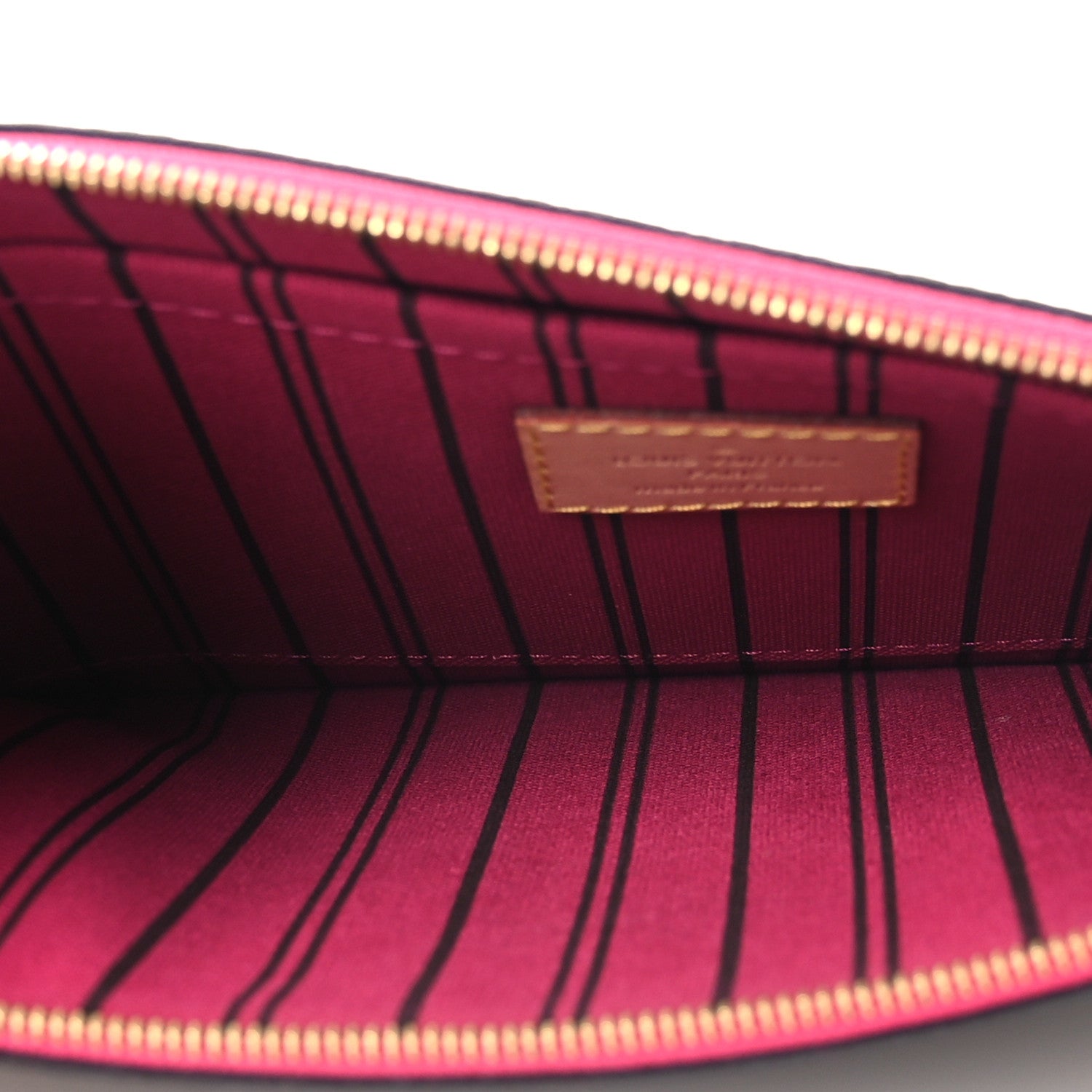 Louis Vuitton Monogram Neverfull MM GM Pochette Fuchsia