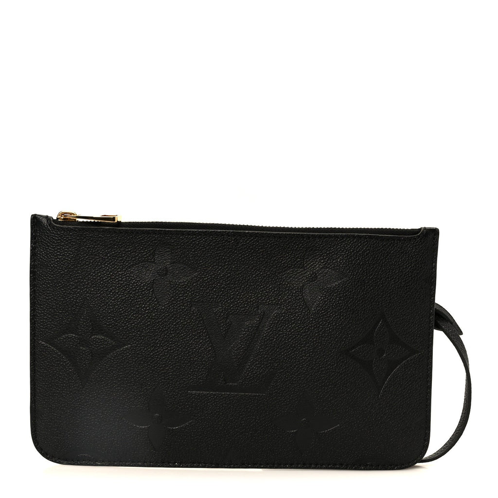 Louis Vuitton Empreinte Monogram Giant Neverfull MM Pochette Black