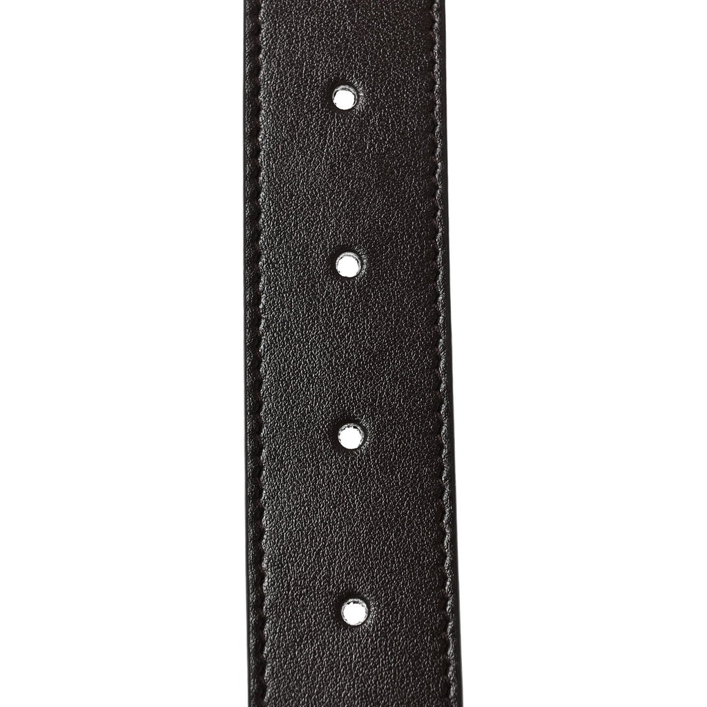 Gucci Plutone Calfskin Plaque GG 30mm Belt 85 34 Cocoa