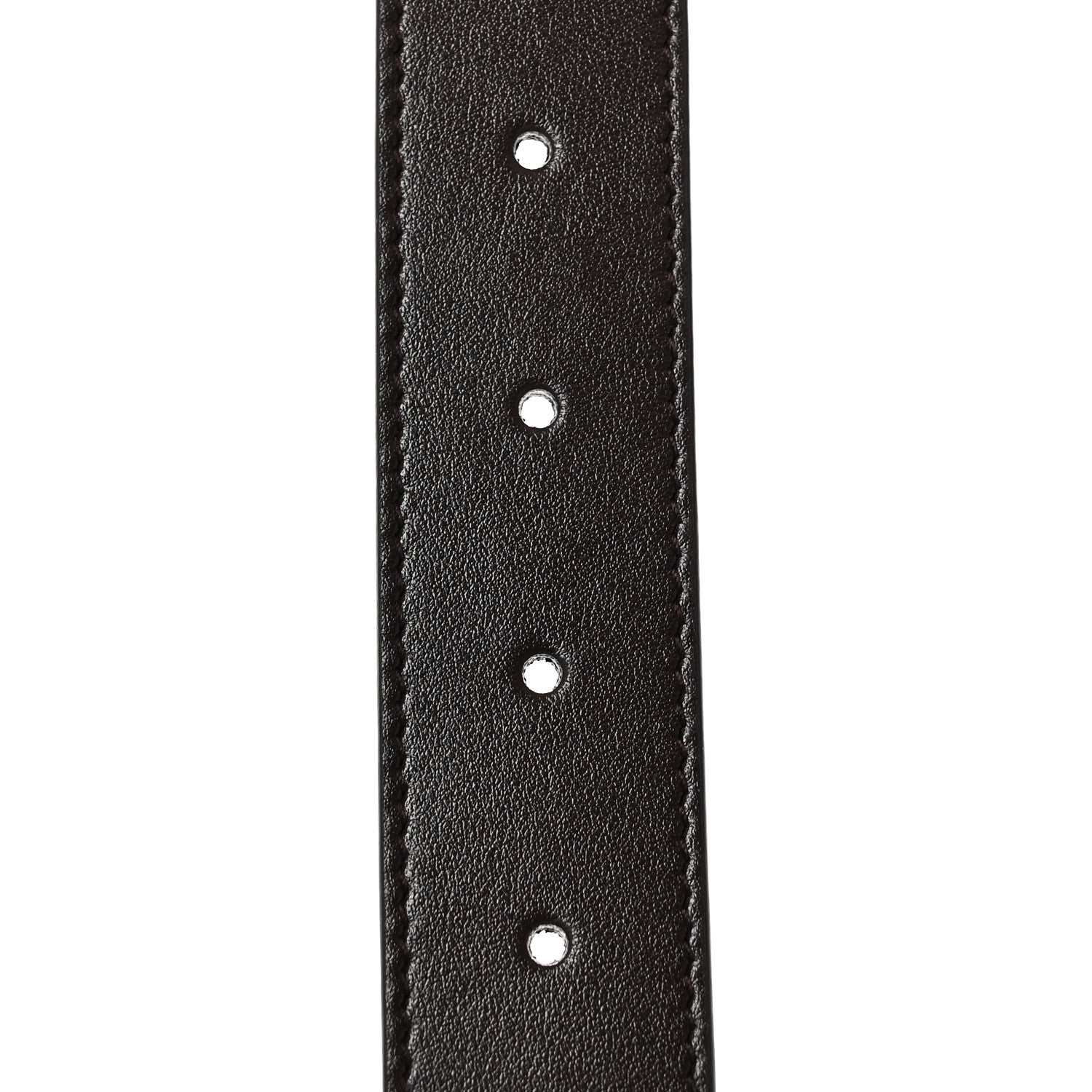 Gucci Plutone Calfskin Plaque GG 30mm Belt 85 34 Cocoa