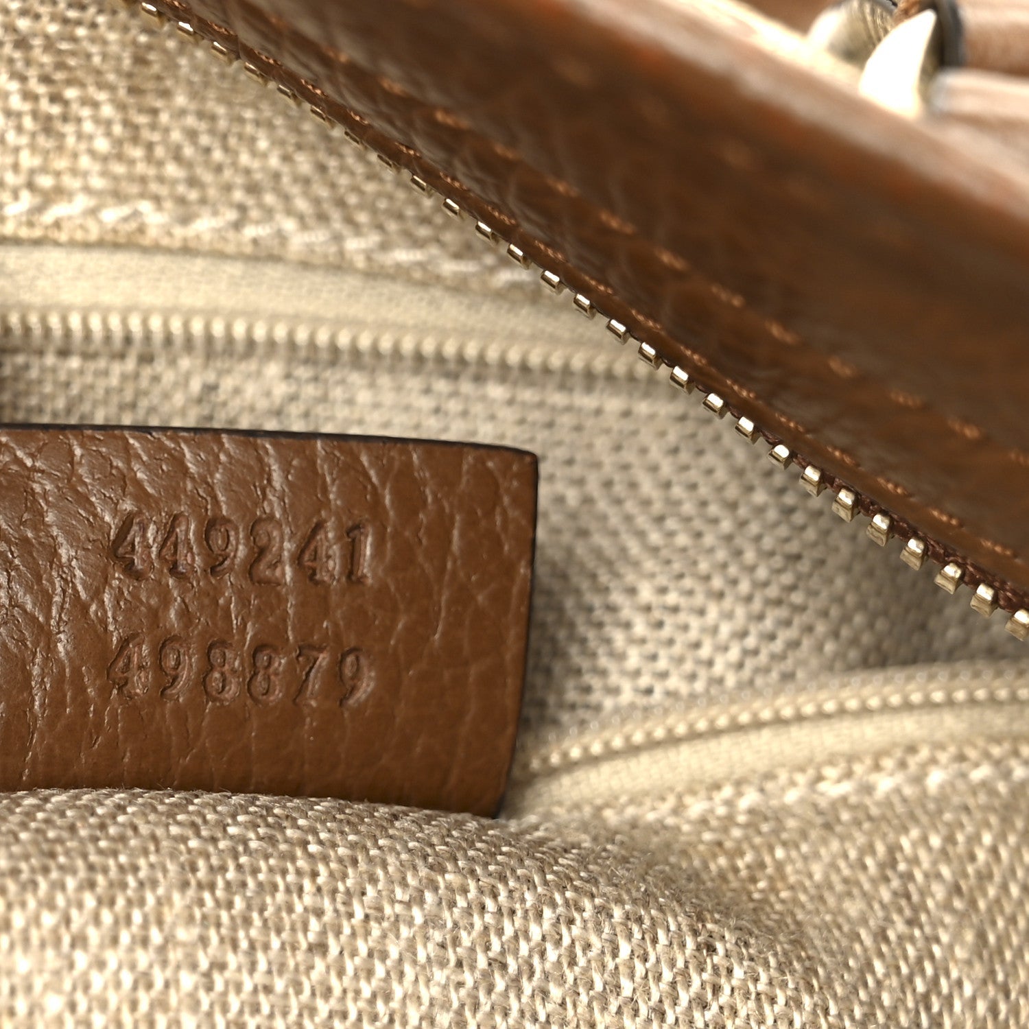 Gucci Monogram Small Bree Tote Beige Tabacco