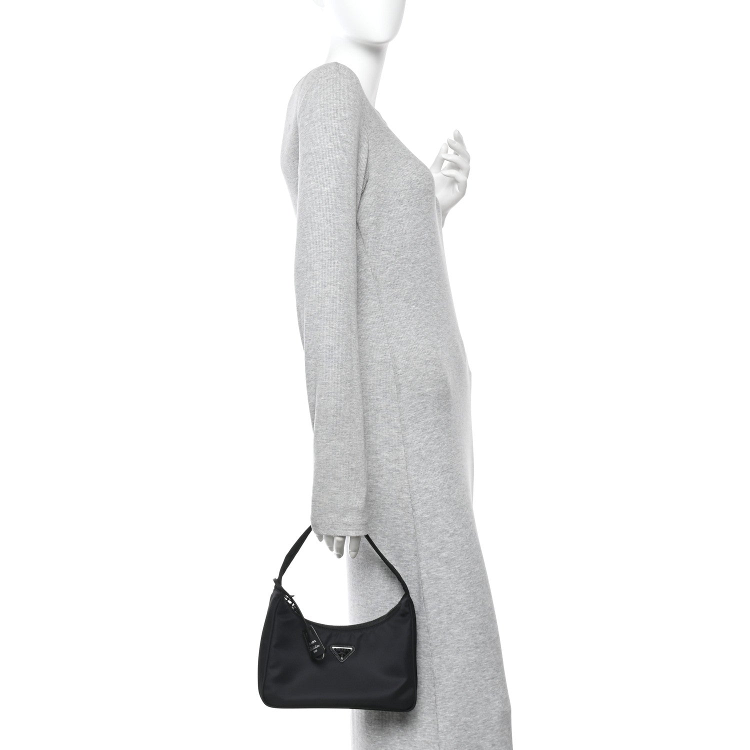 Prada Tessuto Nylon Mini Re-Edition 2000 Bag Black