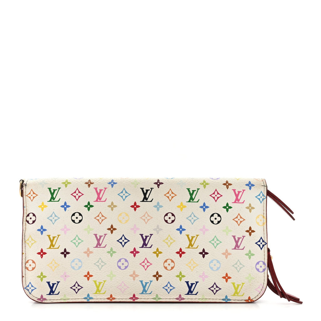 Louis Vuitton Monogram Multicolor Insolite Wallet White Figue