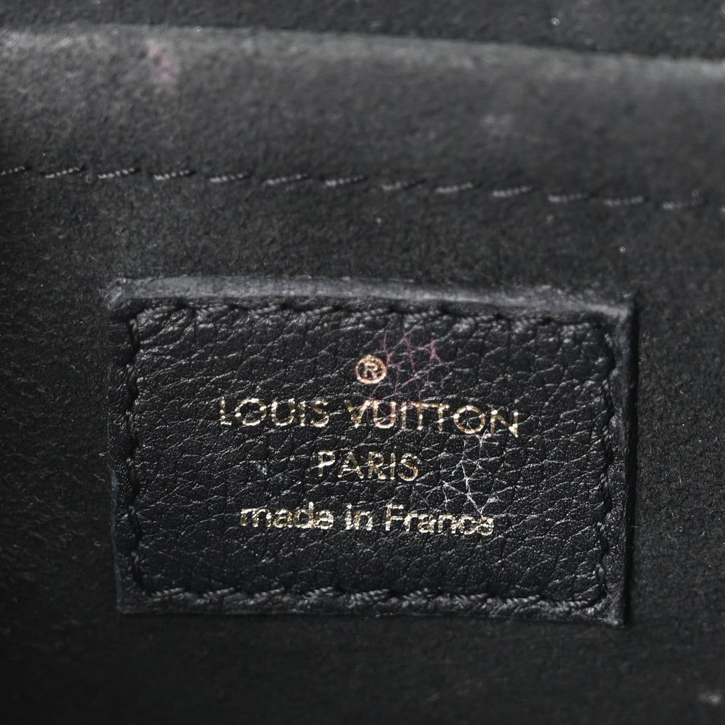 Louis Vuitton Grained Calfskin Lockme Tender Black