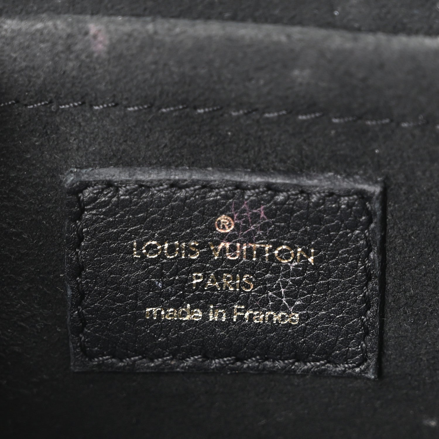 Louis Vuitton Grained Calfskin Lockme Tender Black