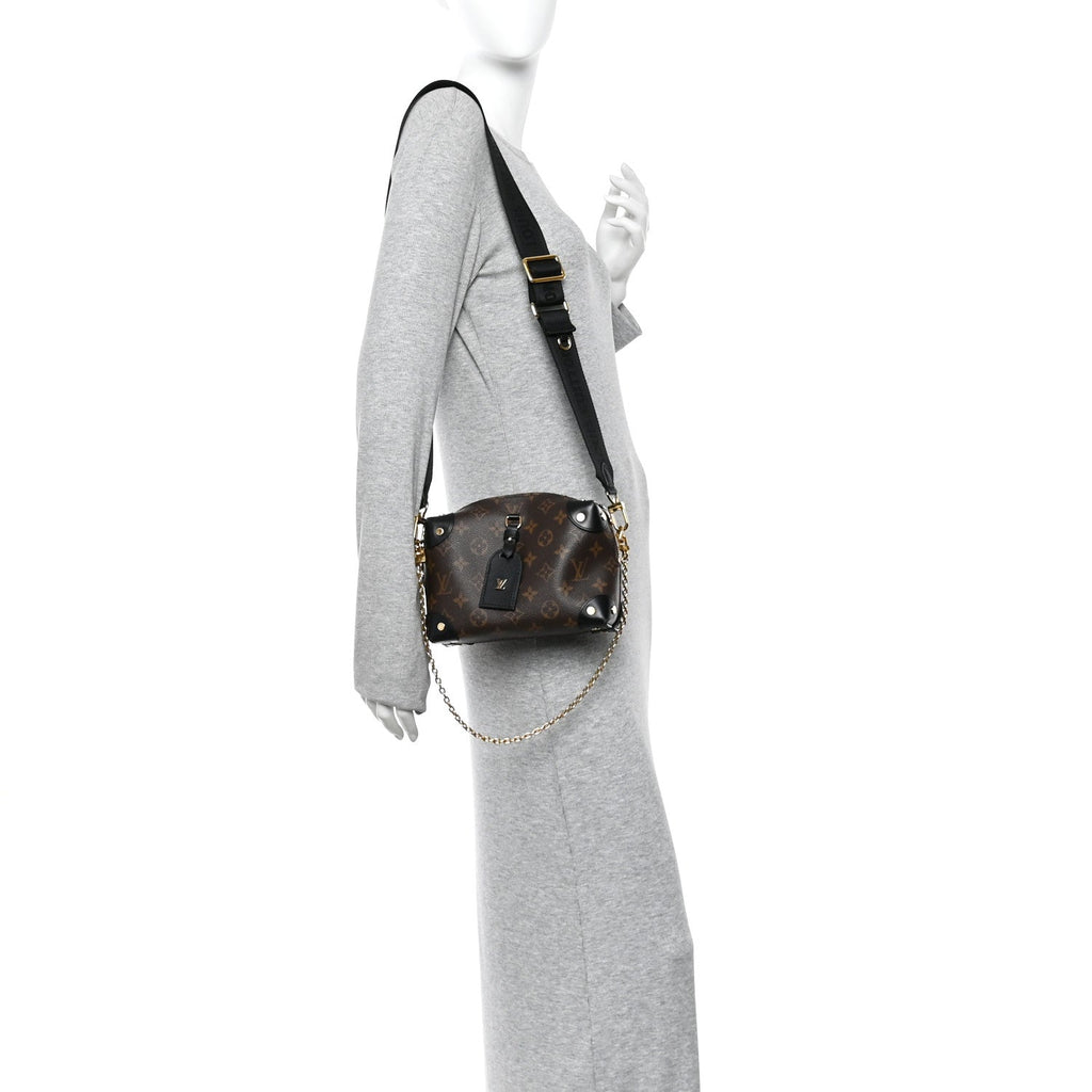 Louis Vuitton Monogram Petite Malle Souple Black