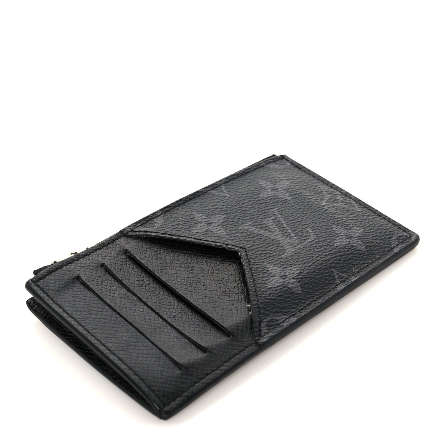 Louis Vuitton Monogram Eclipse Taiga Coin Card Holder