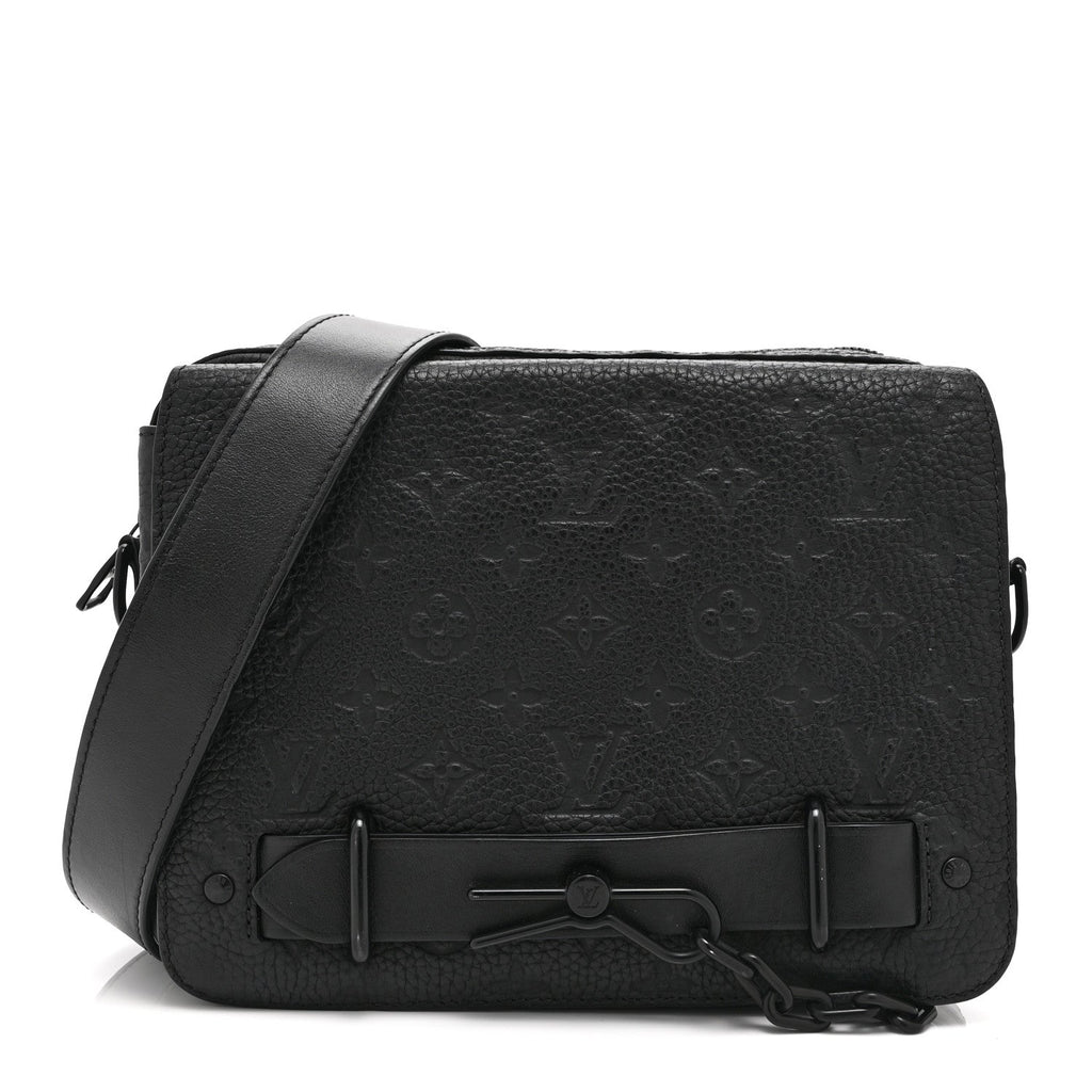 Louis Vuitton Taurillon Monogram Steamer Messenger Black