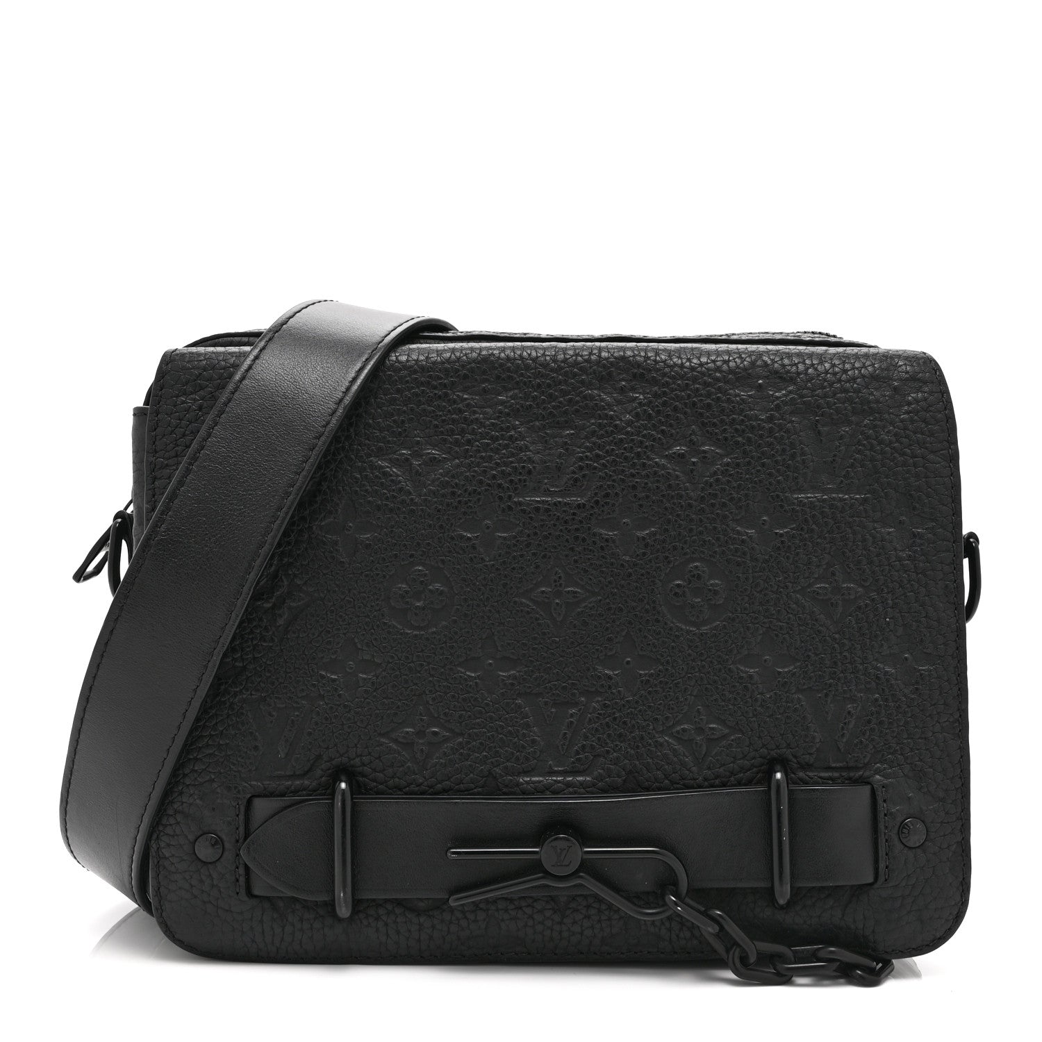 Louis Vuitton Taurillon Monogram Steamer Messenger Black