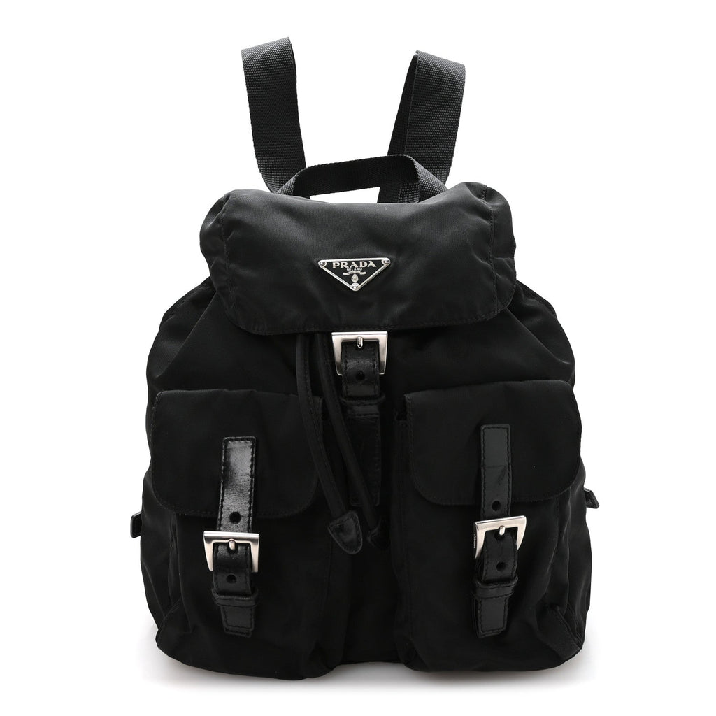 Prada Nylon Vela Small Backpack Black
