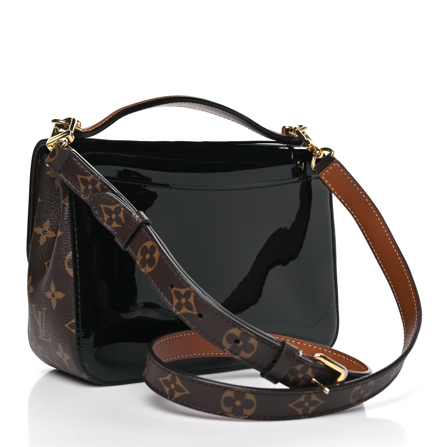 Louis Vuitton Patent Calfskin Monogram Cherrywood BB Black