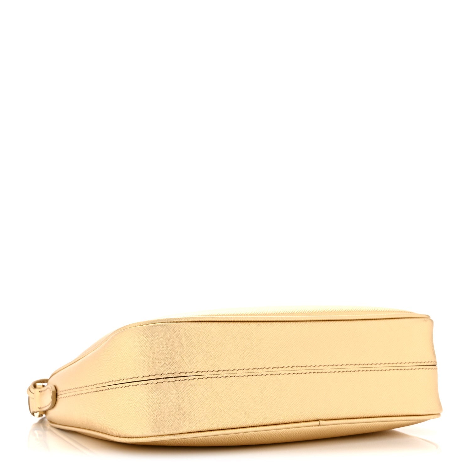 Prada Saffiano Lux Mini Re-Edition Shoulder Bag Platino