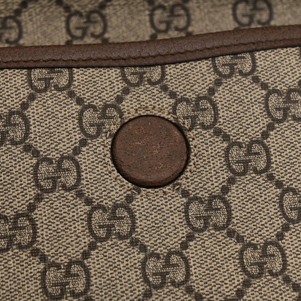 Gucci GG Supreme Monogram Neo Vintage Web Belt Bag Brown