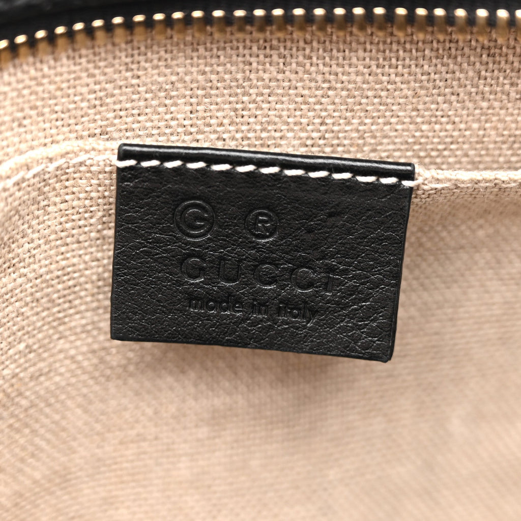 Gucci Microguccissima Mini Bree Messenger Bag Black