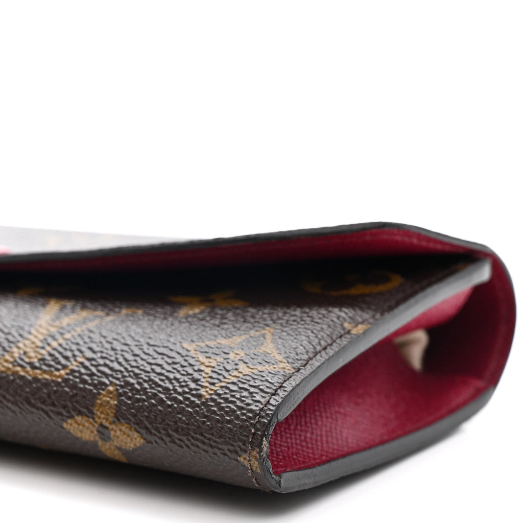 Louis Vuitton Monogram Emilie Wallet Fuchsia
