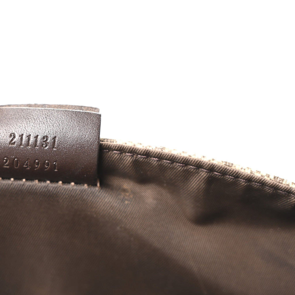 Gucci GG Plus Monogram Messenger Diaper Bag Dark Brown