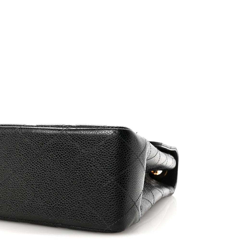 Chanel Caviar Jumbo Single Flap Black