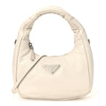 Prada Nappa Soft Padded Mini Bag White
