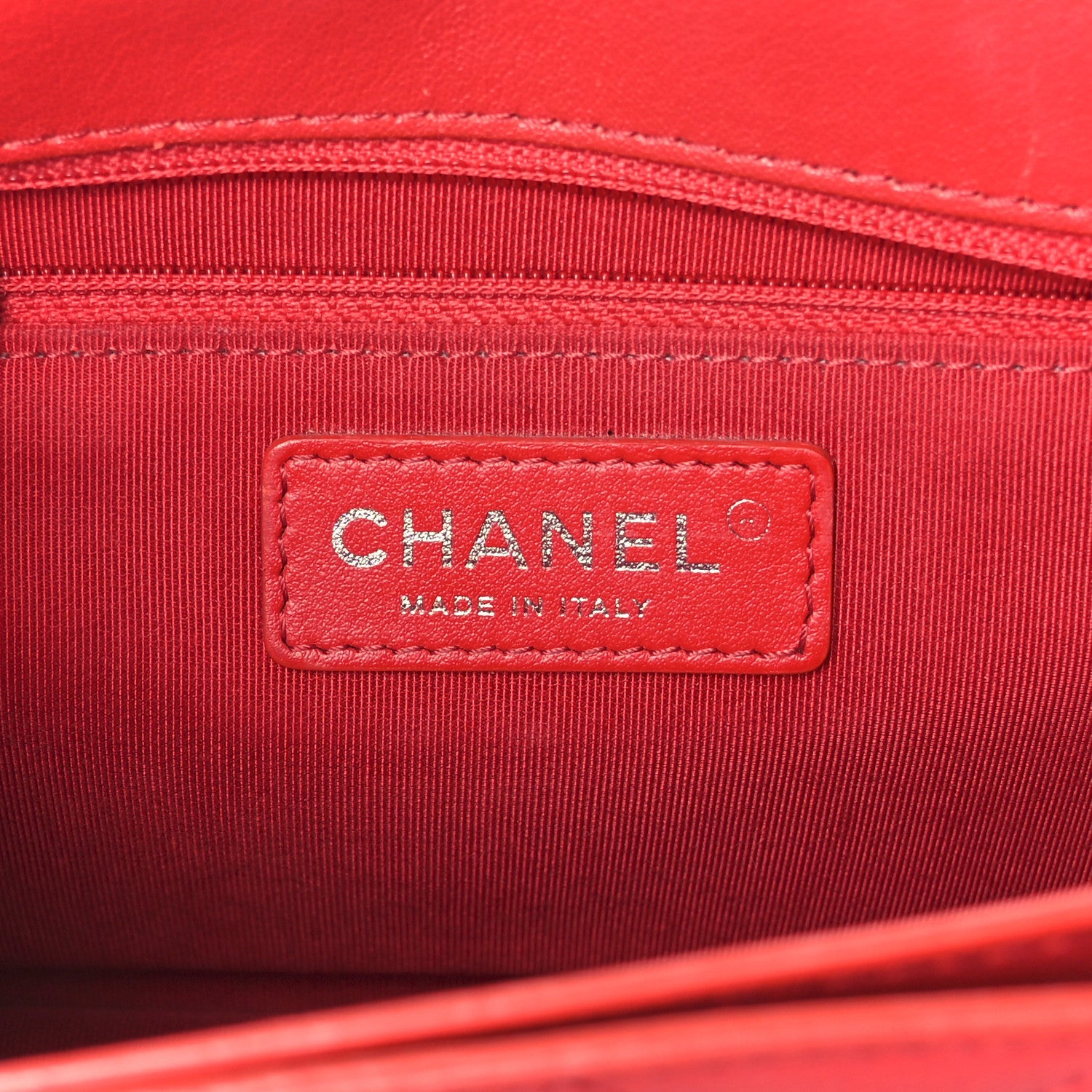 Chanel Caviar Quilted Small CC Box Top Flap Red
