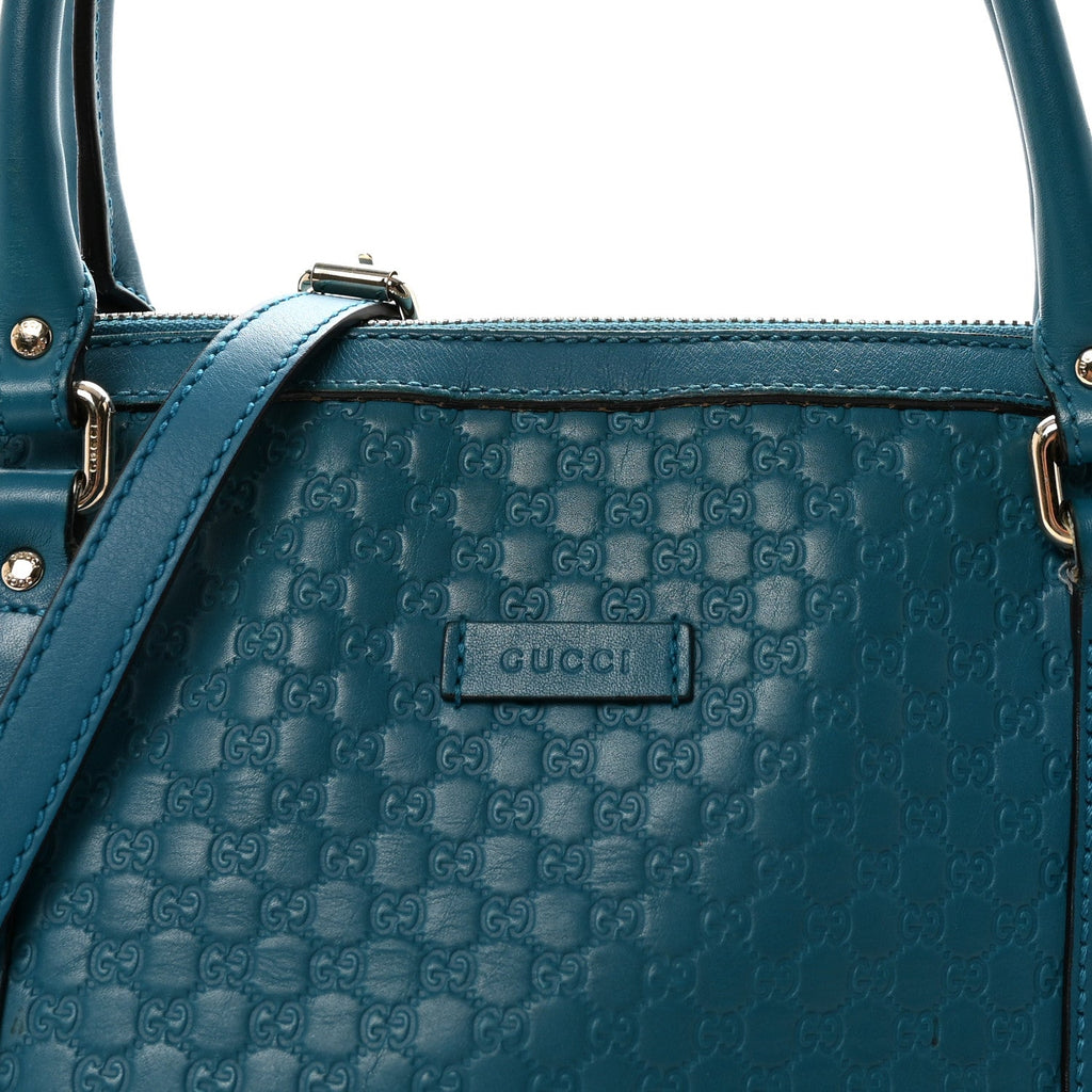 Gucci Soft Microguccissima Dome Satchel Deep Cobalt