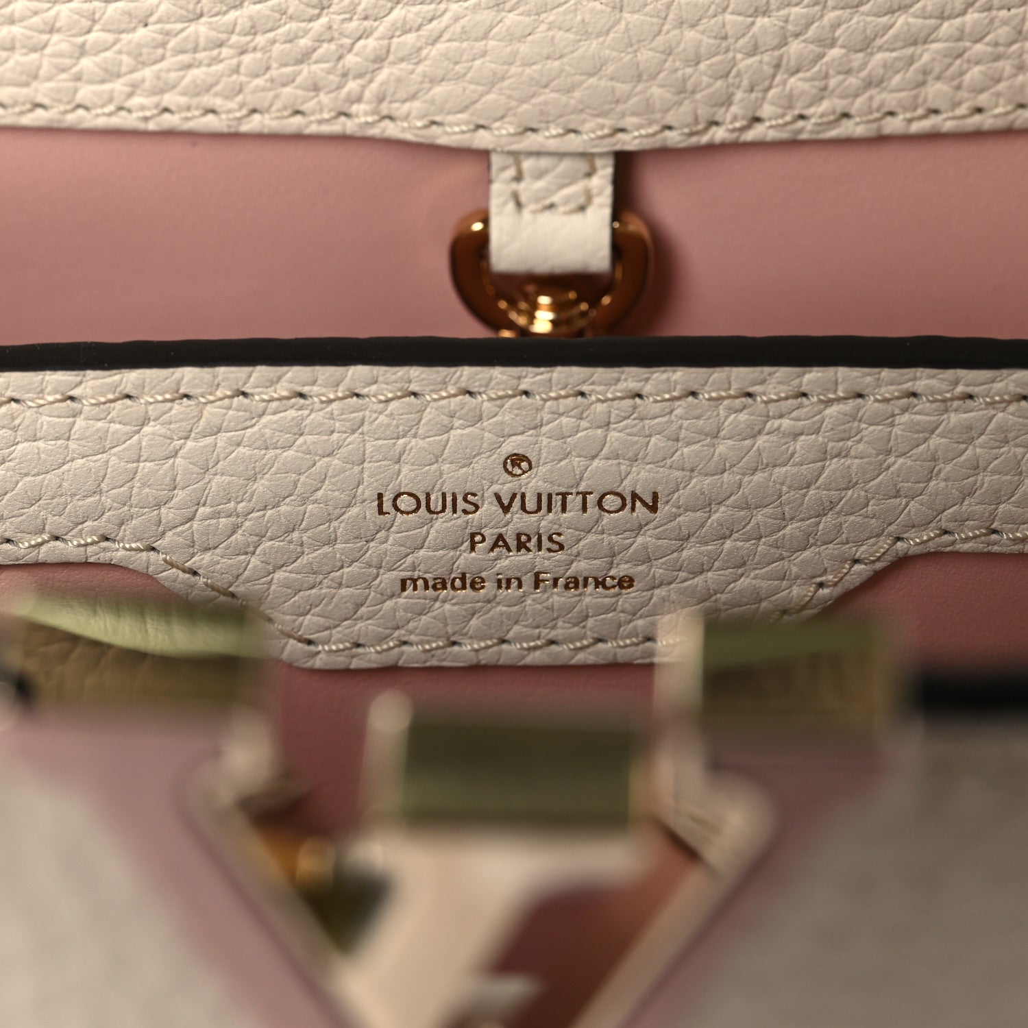 Louis Vuitton Taurillon Gradient Capucines BB Asnieres Green Rose
