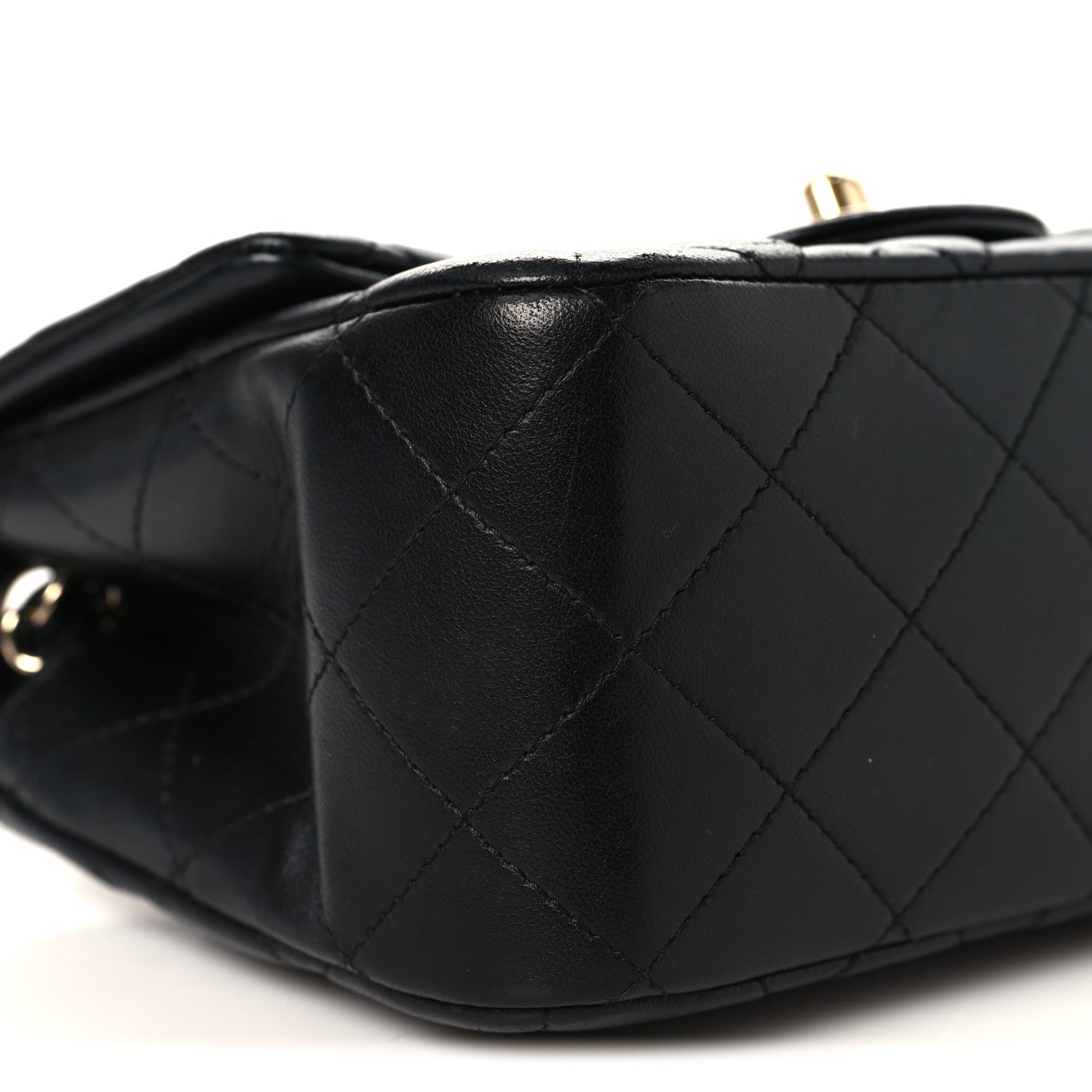 Chanel Lambskin Quilted Mini Square Flap Black