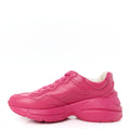 Gucci Calfskin Logo Womens Rhyton Sneakers 35 Box Pink