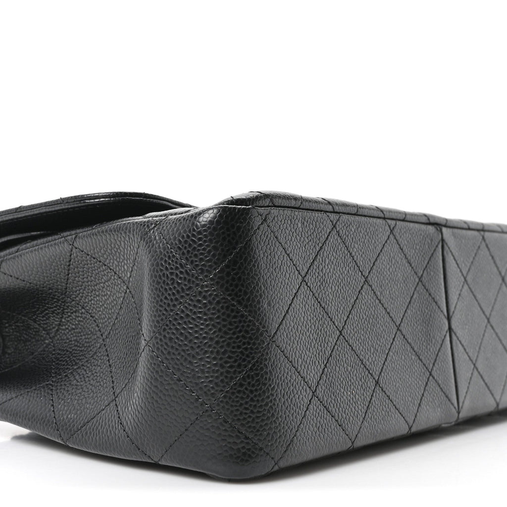 Chanel Caviar Quilted Jumbo Double Flap Black