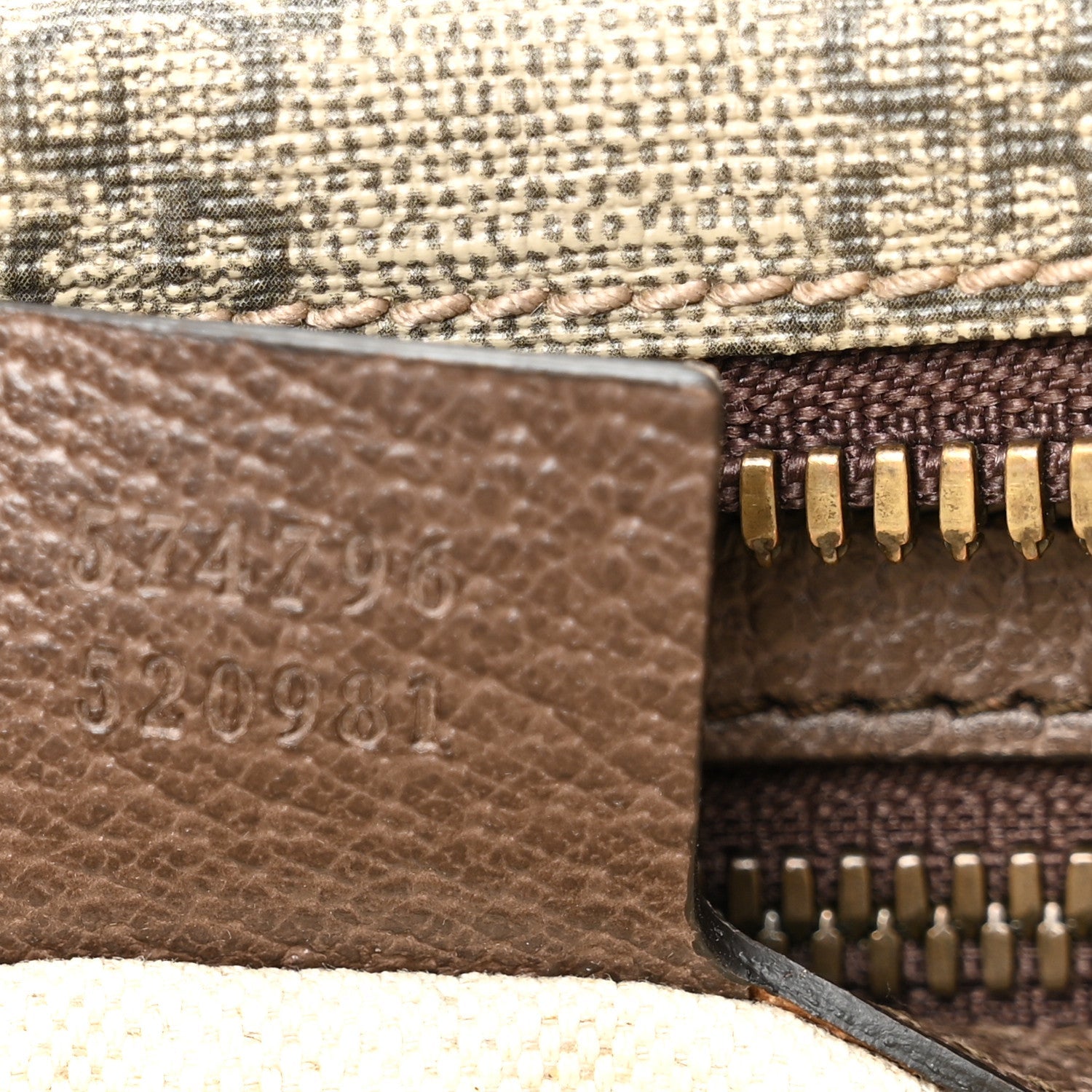 Gucci Soft GG Supreme Monogram Medium Ophidia Belt Bag Dark Brown