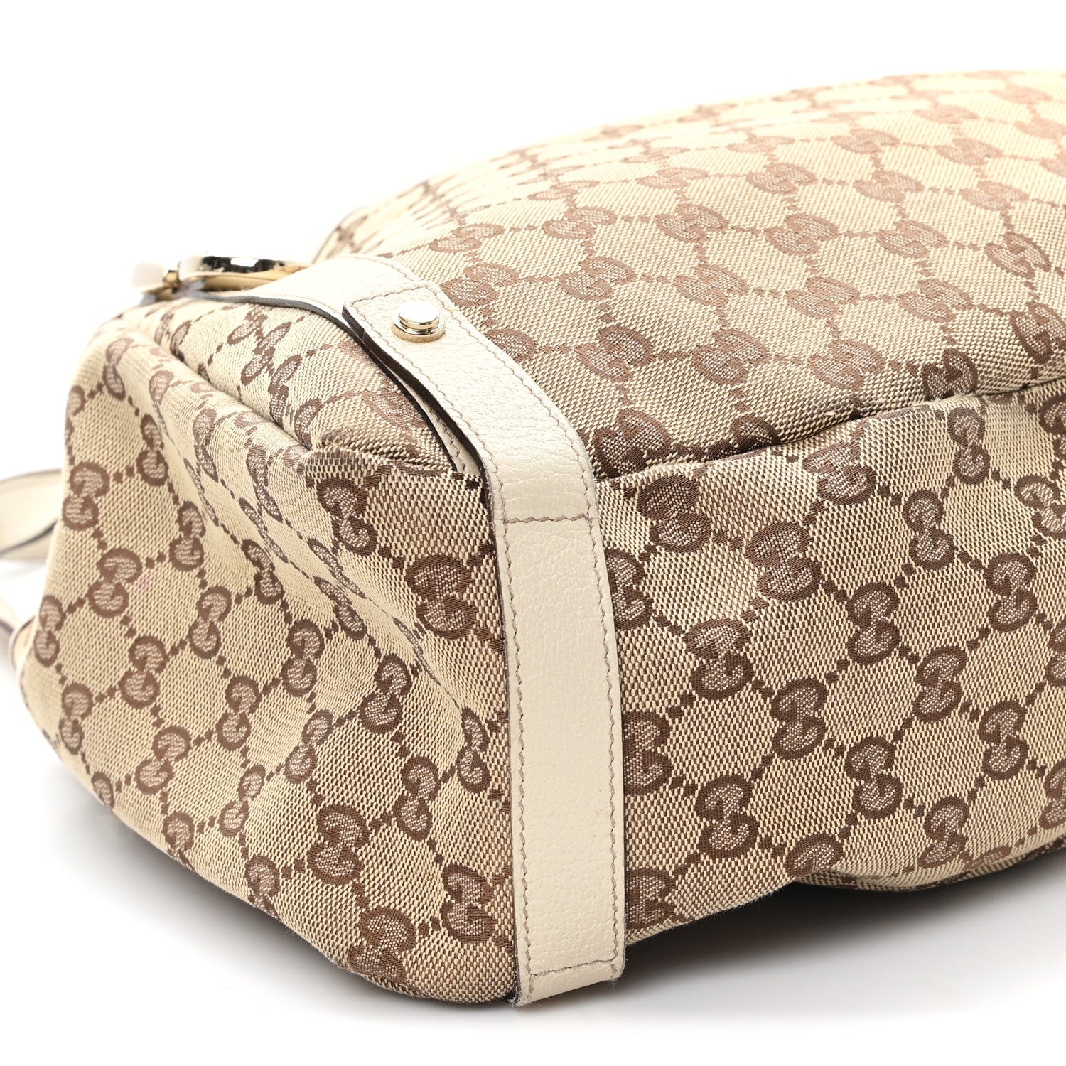 Gucci Monogram Medium Abbey Shoulder Bag Off White