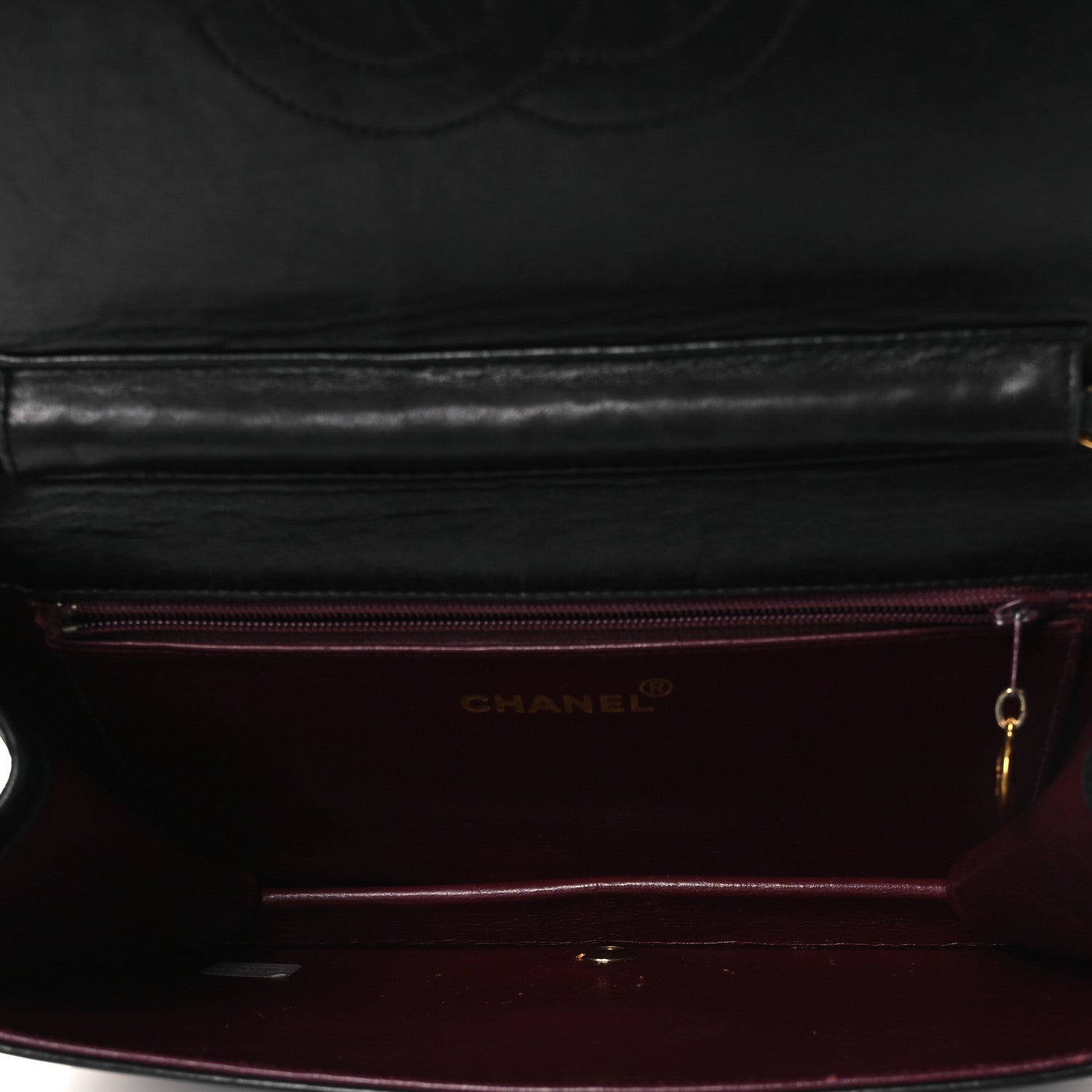 Chanel Lambskin Quilted Small Single Flap Bag Black