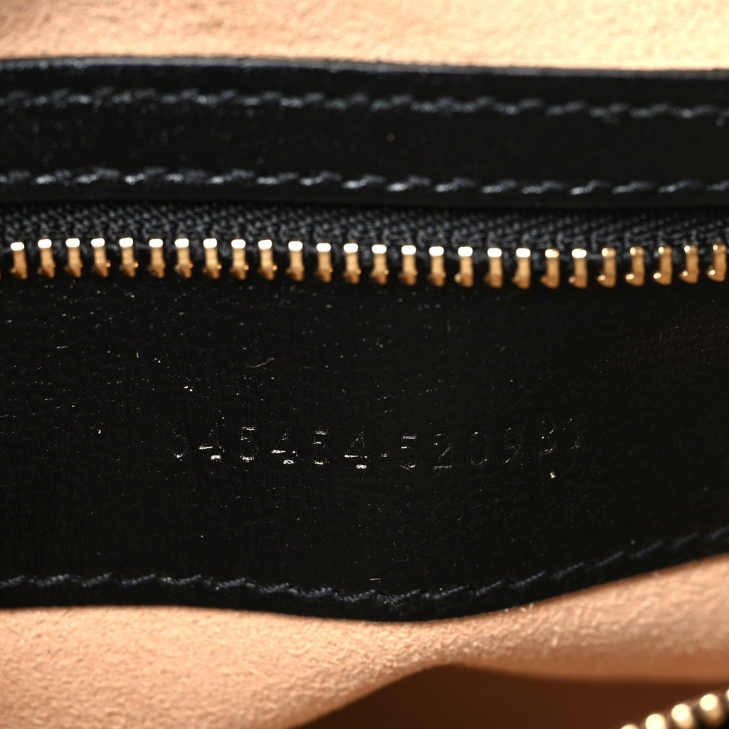 Gucci Textured Calfskin Small Horsebit 1955 Shoulder Bag Black