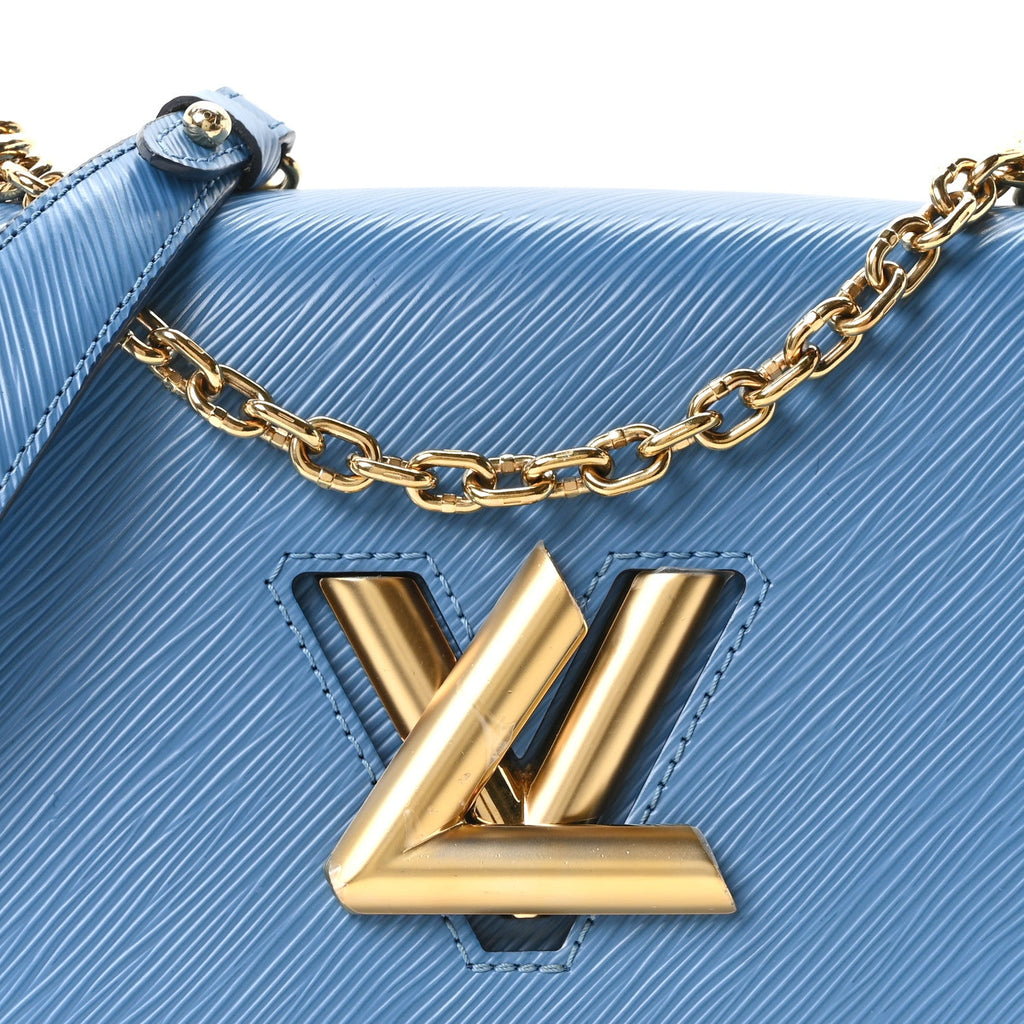Louis Vuitton Epi Twist Shoulder Bag MM Blue Jean