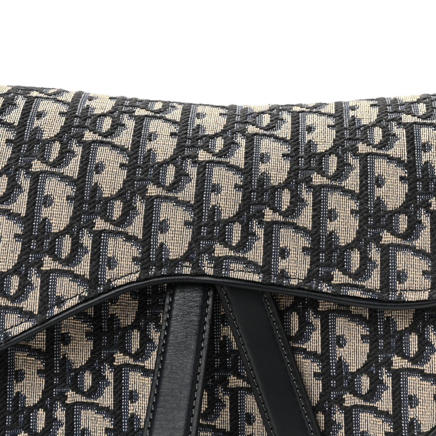 Christian Dior Oblique Saddle Bag Blue
