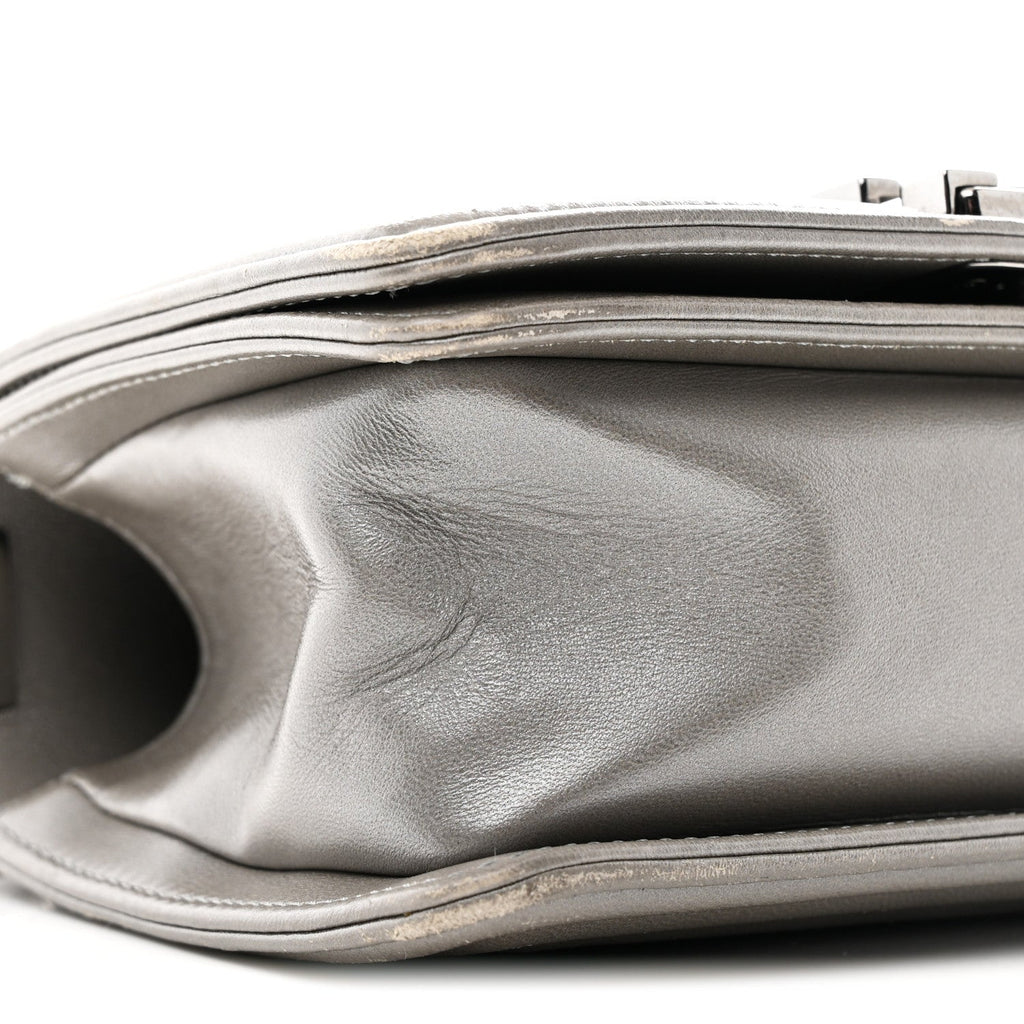 Chanel Galuchat Stingray Small Boy Flap Silver