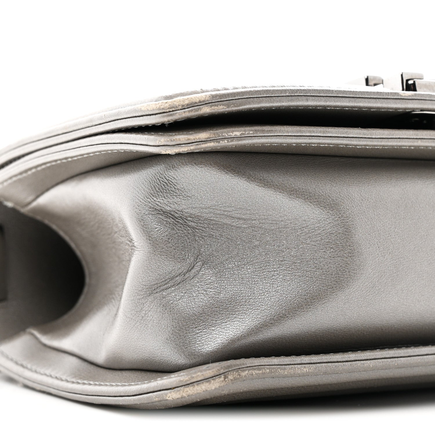 Chanel Galuchat Stingray Small Boy Flap Silver