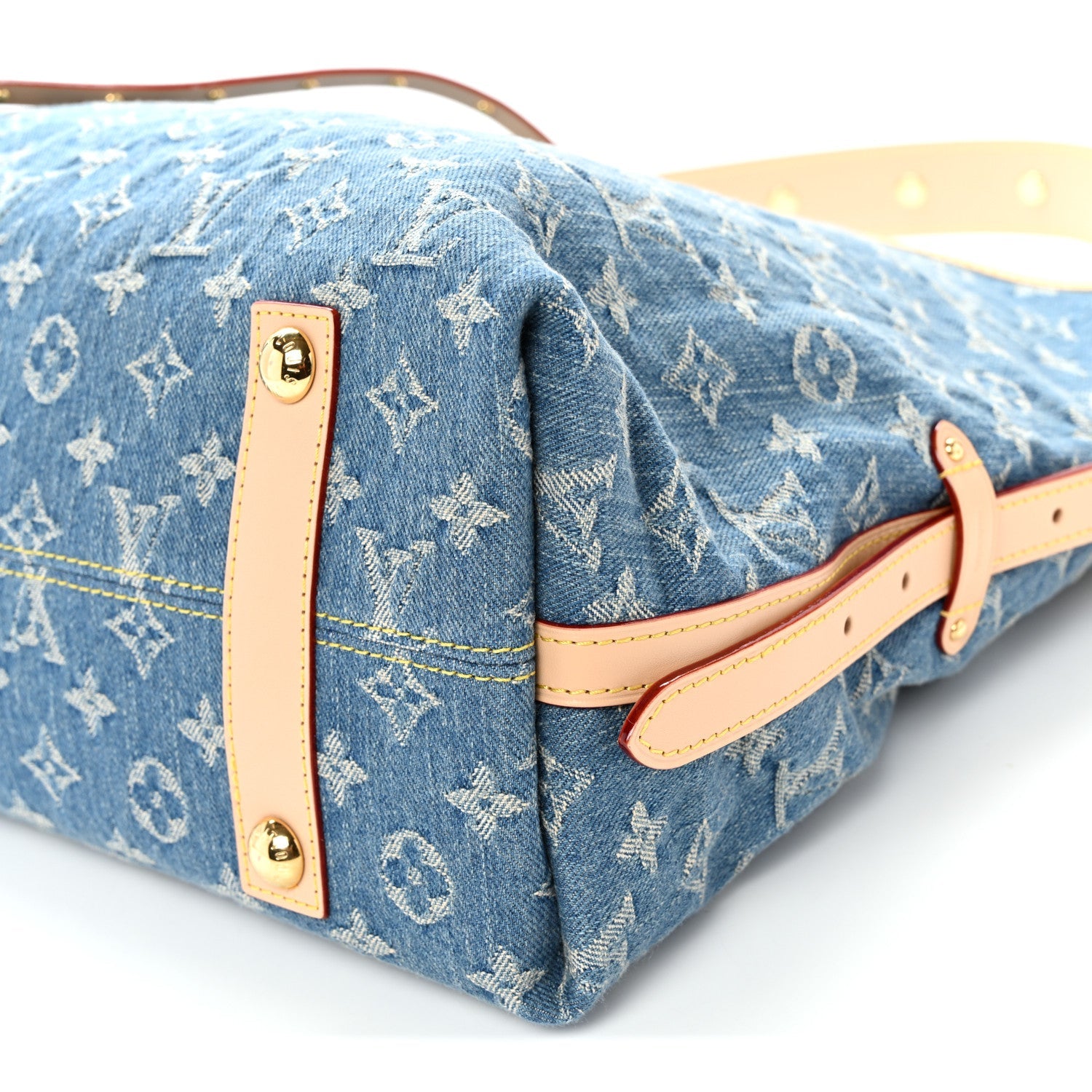 Louis Vuitton Monogram Denim CarryAll MM Blue