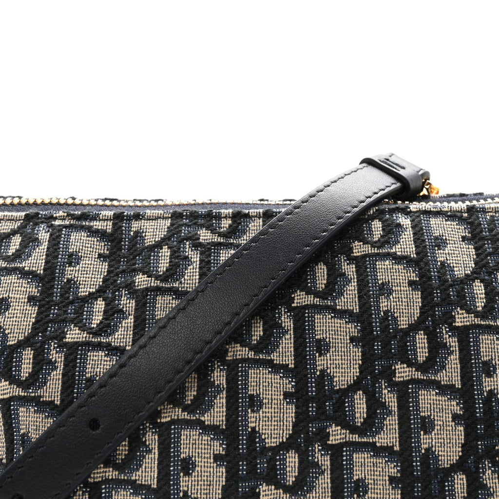 Christian Dior Oblique DiorStar Hobo Bag Blue