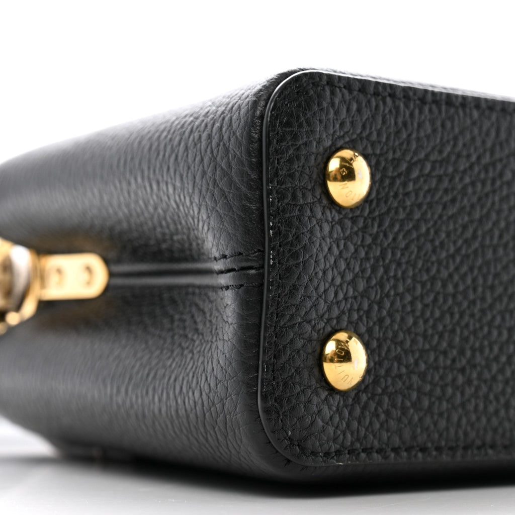 Louis Vuitton Taurillon Ayers Mini Capucines  Black