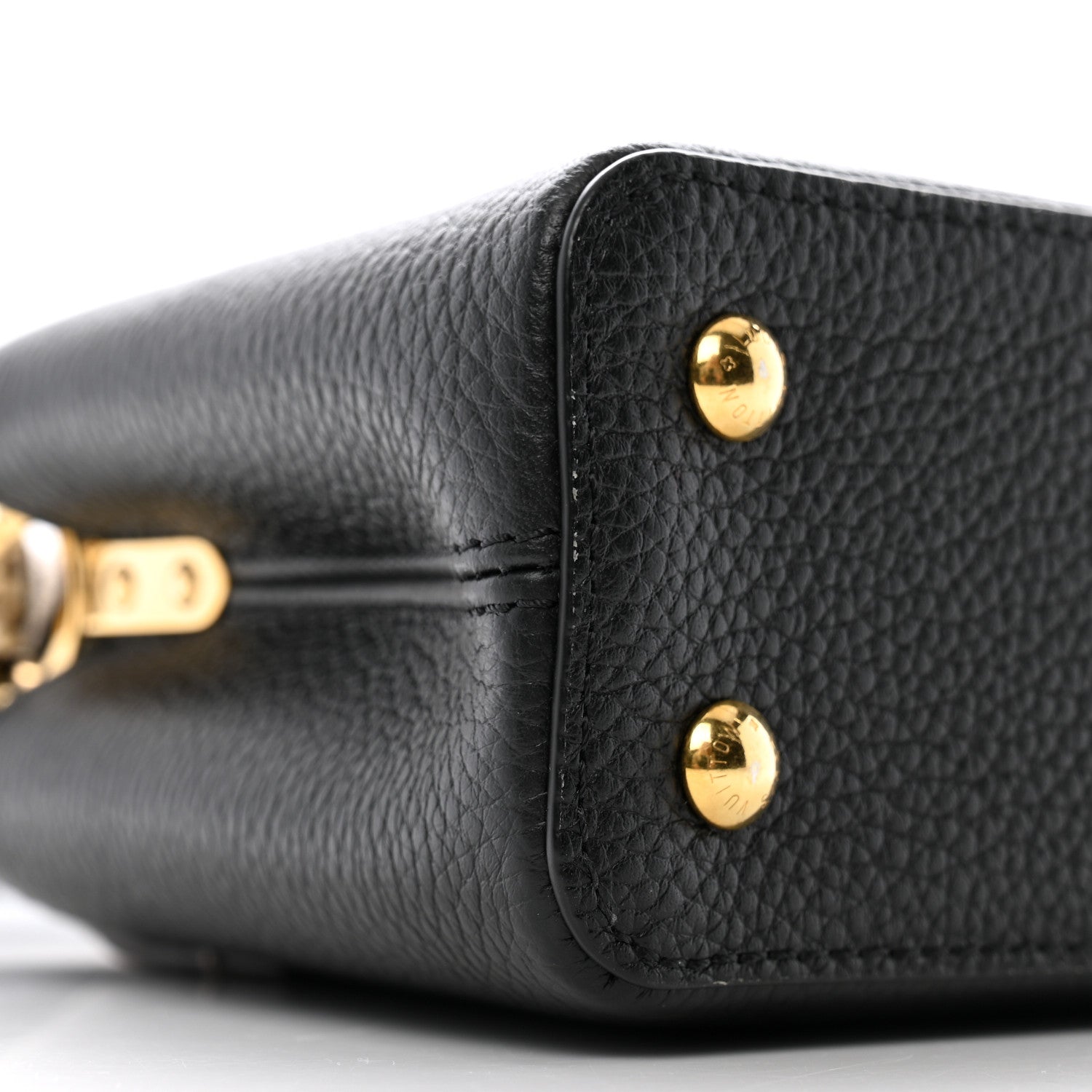 Louis Vuitton Taurillon Ayers Mini Capucines  Black