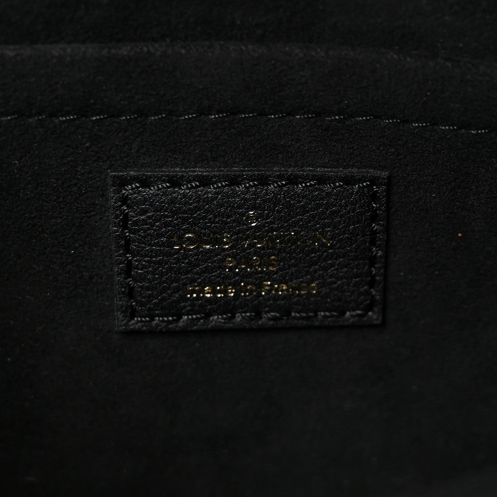 Louis Vuitton Grained Calfskin Lockme Tender Black